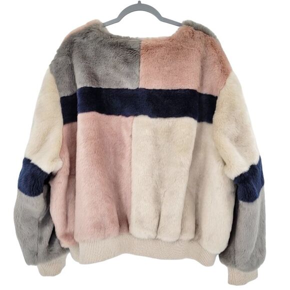 ASOS Curve Jacket in Patched Faux Fur Size 24 - Picture 5 of 13